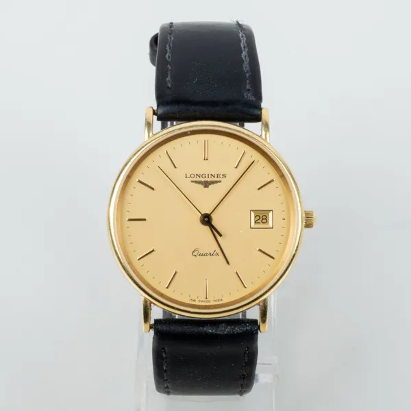 HERRARMBANDSUR, 18k guld, Longines, 1900-talets andra hälft