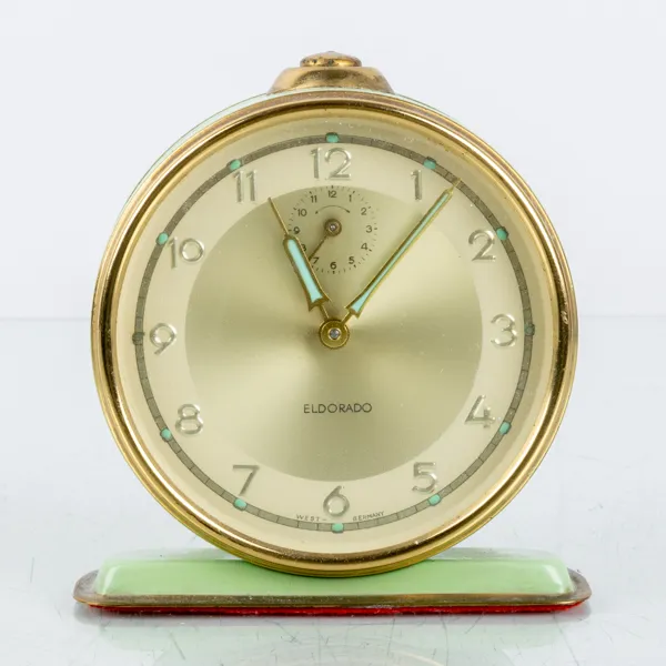 VÄCKARKLOCKA, metall, Eldorado, 1900-talets mitt