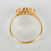 RING, 18k guld med diamanter, svenska stämplar NL, 1962