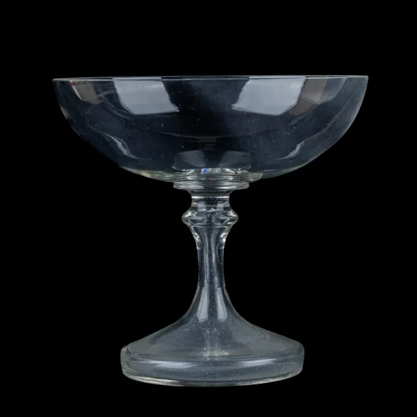 SKÅL PÅ FOT, glas, 1800-/1900-tal