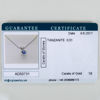 COLLIER MED HÄNGE, 14/18k vitguld, med tanzanit ca 0.51 ct