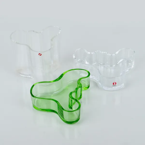 ALVAR AALTO, 3 del, glas, "Savoy", Ittala, Finland, 2000-tal