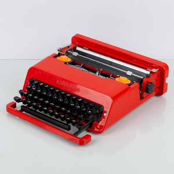 SKRIVMASKIN, 'Valentine', Ettore Sottsass och Perry A. King för Olivetti, Italien, 1960-/70-tal