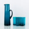 KARAFF SAMT GLAS, 6 del, glas, 1900-talets mitt