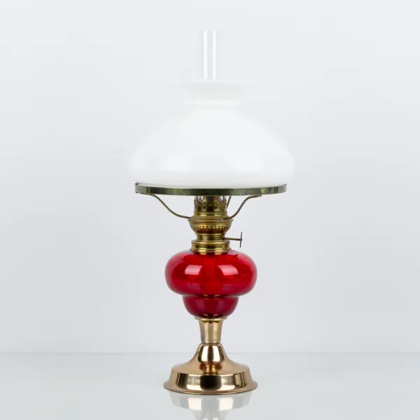 BORDSFOTOGENLAMPA, mässing och glas, 1900-tal