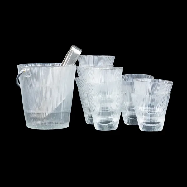 ISHINK SAMT GLAS, 11 st, glas, sannolikt Gullaskruf, 1900-talets mitt