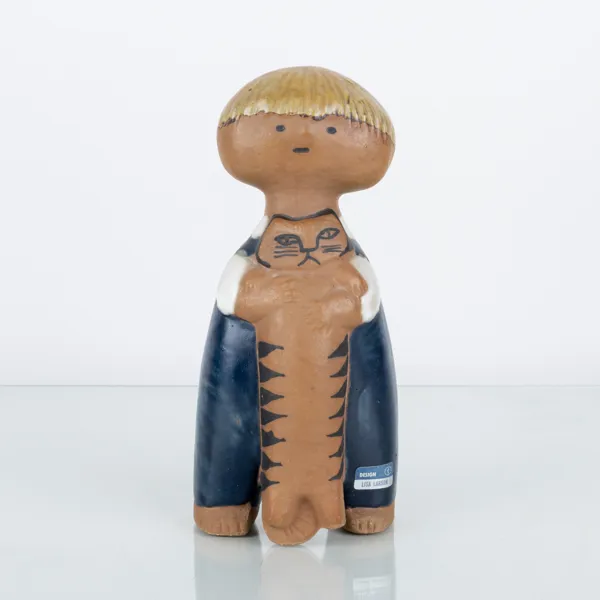 LISA LARSON, figur, stengods, "Pelle", Gustavsberg