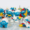 SAMLING FIGURER, 30 st, plast, smurfar, 1900-talets andra hälft