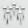 KAFFESKEDAR, 7 st, silver, modell Uppsala, formgivna av Eric Löfman, MGAB 1967