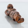 BÄLTESSPÄNNE/NETSUKE, skuret trä, Japan, Edo, sannolikt 1700-/1800-tal