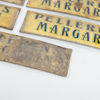 PLÅTSKYLTAR, 8 st, Pellegrins Margarin, 1900-talets mitt