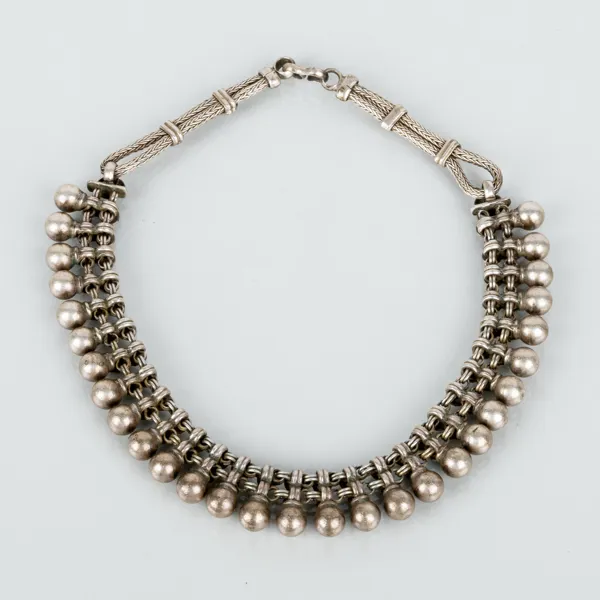 COLLIER, silver, orientaliskt, 1800-/1900-tal