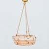 TAKLAMPA, marmorerat glas, sannolikt 1920-/30-tal