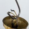 TAKLAMPA, marmorerat glas, sannolikt 1920-/30-tal