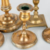SAMLING LJUSSTAKAR, 10 st, mässing och malm, bla Bersbo, Westerås, Skultuna, 1800-/1900-tal