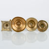 SAMLING LJUSSTAKAR, 10 st, mässing och malm, bla Bersbo, Westerås, Skultuna, 1800-/1900-tal