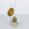 VÄGGFOTOGENLAMPA, allmoge, glas och mässing, 1800-/1900-tal