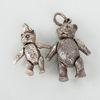 HÄNGEN, 2 st, silver, i form av björnar, 1900-/2000-tal
