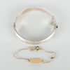 ARMRING OCH ARMBAND, silver resp 10k guld, 1900-tal