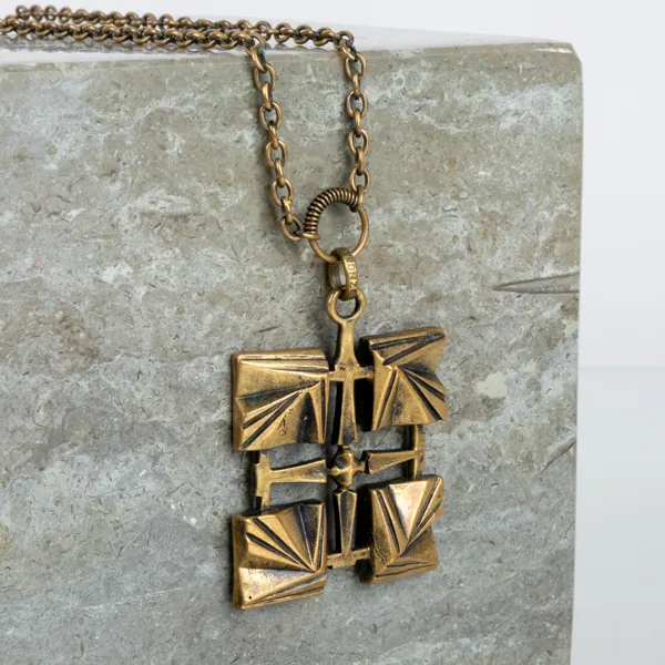 PENTTI SARPANEVA, collier, brons, Finland, 1960-/70-tal