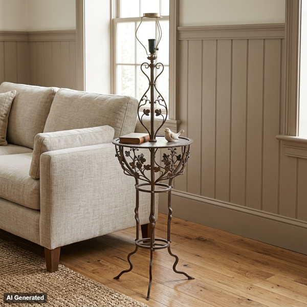 GOLVLAMPA, smide, Swedish Modern, tidigt 1900-tal