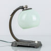 BORDSLAMPA, patinerad metall, art déco, 1920-/30-tal