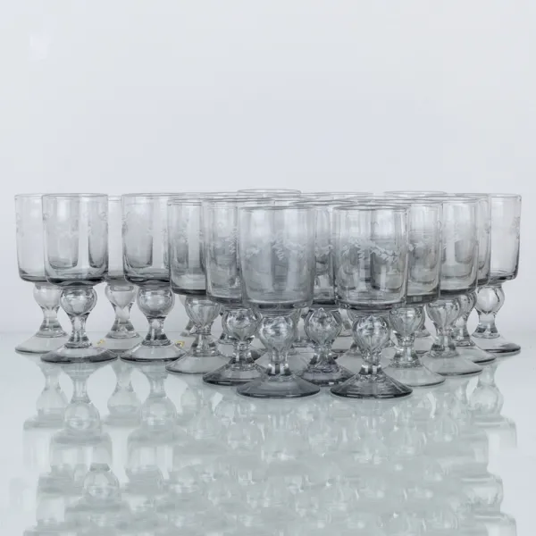 VINGLAS, 23 st, glas, "Antik", Reijmyre glasbruk, sannolikt 1900-talets andra hälft