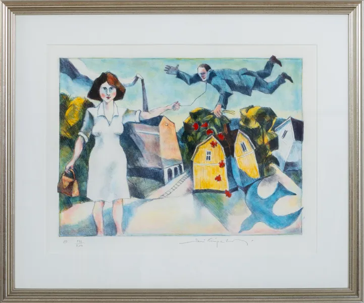 JUSSI TAIPALEENMÄKI (Finland, 1948-1964), färglitografi, signerad och numrerad 171/210