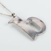 ANNA-STINA ÅBERG, collier, sterlingsilver, med fast hänge i form av bokstaven b, Nyköping 1985