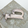 ANNA-STINA ÅBERG, collier, sterlingsilver, med fast hänge i form av bokstaven b, Nyköping 1985
