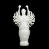 FIGURIN, porsllin, blanc de chine, Guanqin, Kina, Qing, sent 1800-/tidigt 1900-tal