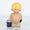 LISA LARSON, figur, stengods, "Väst", ur serien "All världens barn", Gustavsberg