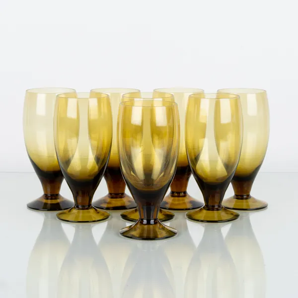 BENGT EDENFALK, 8 st glas, Skrufs glasbruk, 1900-talets andra hälft