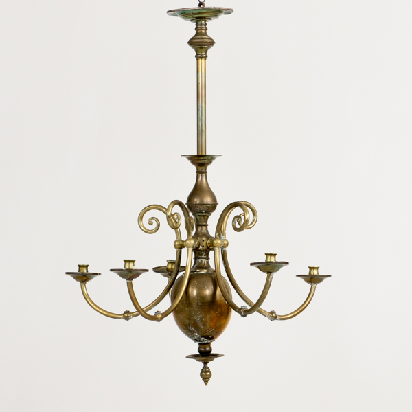 TAKKRONA, mässing, barockstil, 1800-/1900-tal