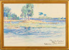 OSCAR HULLGREN (1869-1948), krita på papper, signerad och daterad Pataholm 25