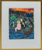 SVEN LIDBERG (1929-2009), handkolorerat färglitografi, provtryck