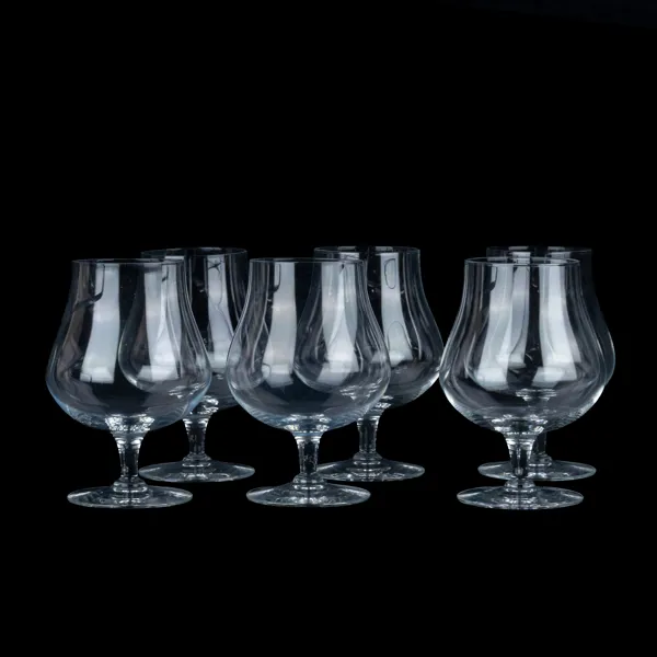 KONJAKSKUPOR, 6 st, glas, 1900-talets andra hälft