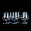 KONJAKSKUPOR, 6 st, glas, 1900-talets andra hälft