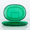 ARTHUR PERCY, 2 st hummertallrikar, glas, "Reffla", Gullaskruf, 1900-talets mitt