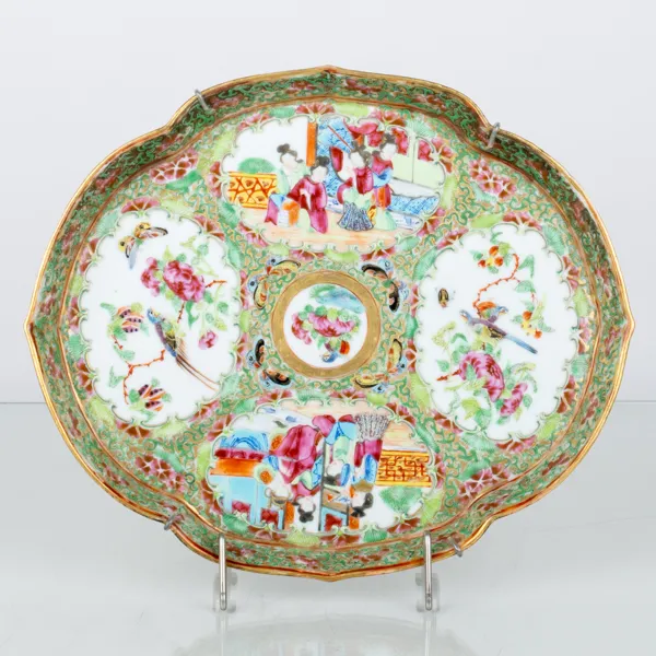 FAT/BRICKA, porslin, Kanton, Kina, 1800-tal