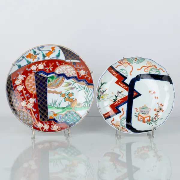 SKÅLFAT, 2 st, porslin, Imari, Japan, 1800-/1900-tal