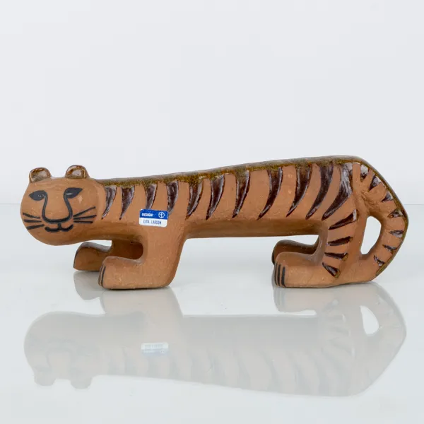 LISA LARSON, figur, stengods, "Tiger", ur serien Arfrika, Gustavsberg
