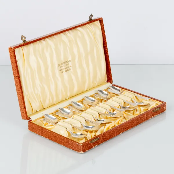 KAFFESKEDAR, 12 st, silver, CG Hallberg 1926