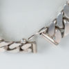 ARMBAND MED BERLOCK, silver, pansarlänk