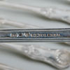 MATGAFFLAR, 12 st, silver, Gustaf Theodor Folcker, bla 1855