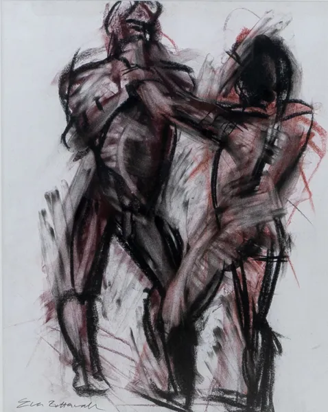 EVA ZETTERWALL, pastell, signerad