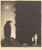 JOHN BAUER (1882-1918), litografi, "Här har du allt, som återstår af mina kläder!”, no 4 ur sviten "Troll" 1915, signerat B i trycket