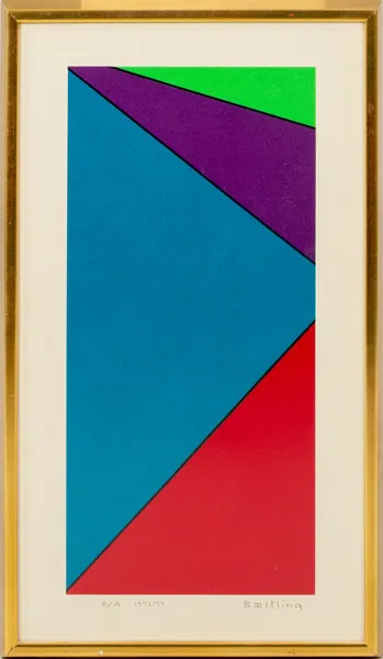 OLLE BAERTLING (1911-1981), färgserigrafi, "Ayare", signerad och numrerad E/A 1972-77