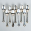 BORDSSKEDAR, 9 st, silver, svenska stämplar AA, Stockholm bla 1876