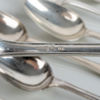 BORDSSKEDAR, 9 st, silver, svenska stämplar AA, Stockholm bla 1876